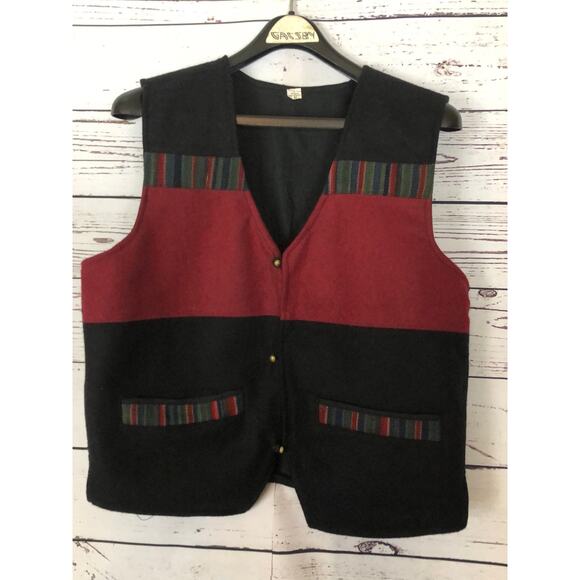 VINTAGE Handmade 100% Wool Made In Napal Vest size medium - Picture 2 of 11